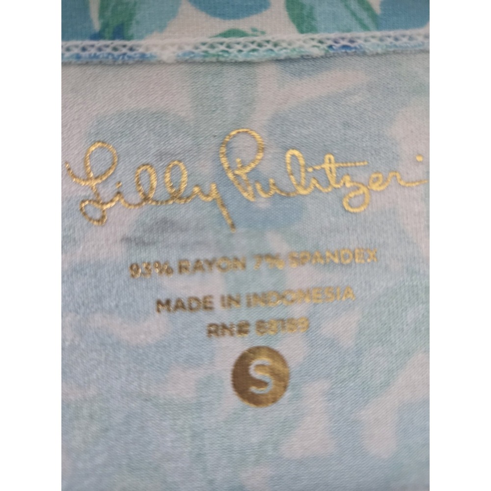Lilly Pulitzer Sophiletta Dress Women's Small Blue Green Preppy Coastal Sophia - Picture 4 of 12